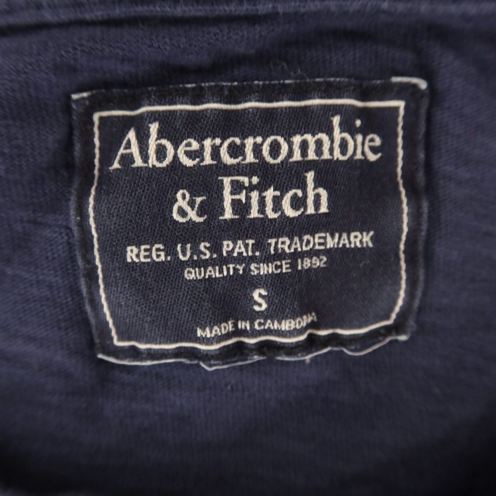 Abercrombie & Fitch Shirt Mens S Blue Cotton long sleeve graphic tee - Picture 3 of 10